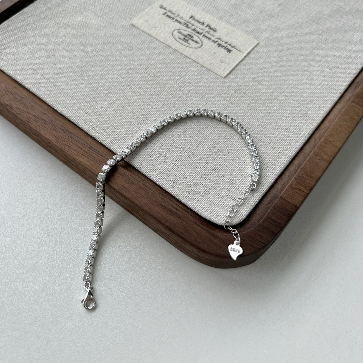 925 Silver Grade 5A 3mm Stone Bracelet