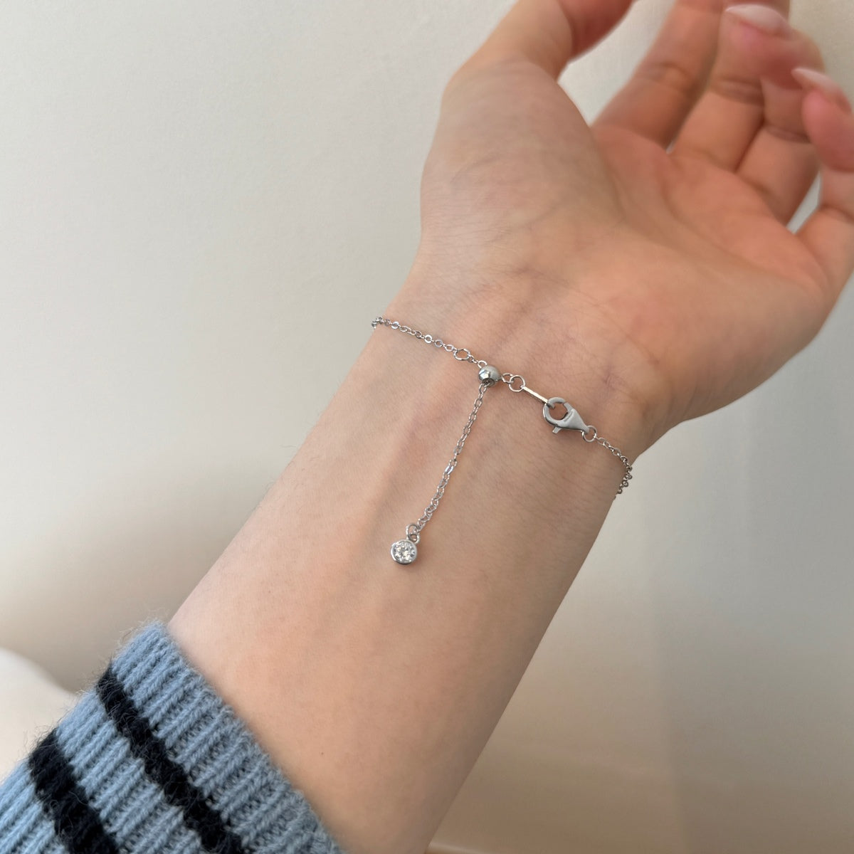 925 Silver 5 Butterfly Bracelet