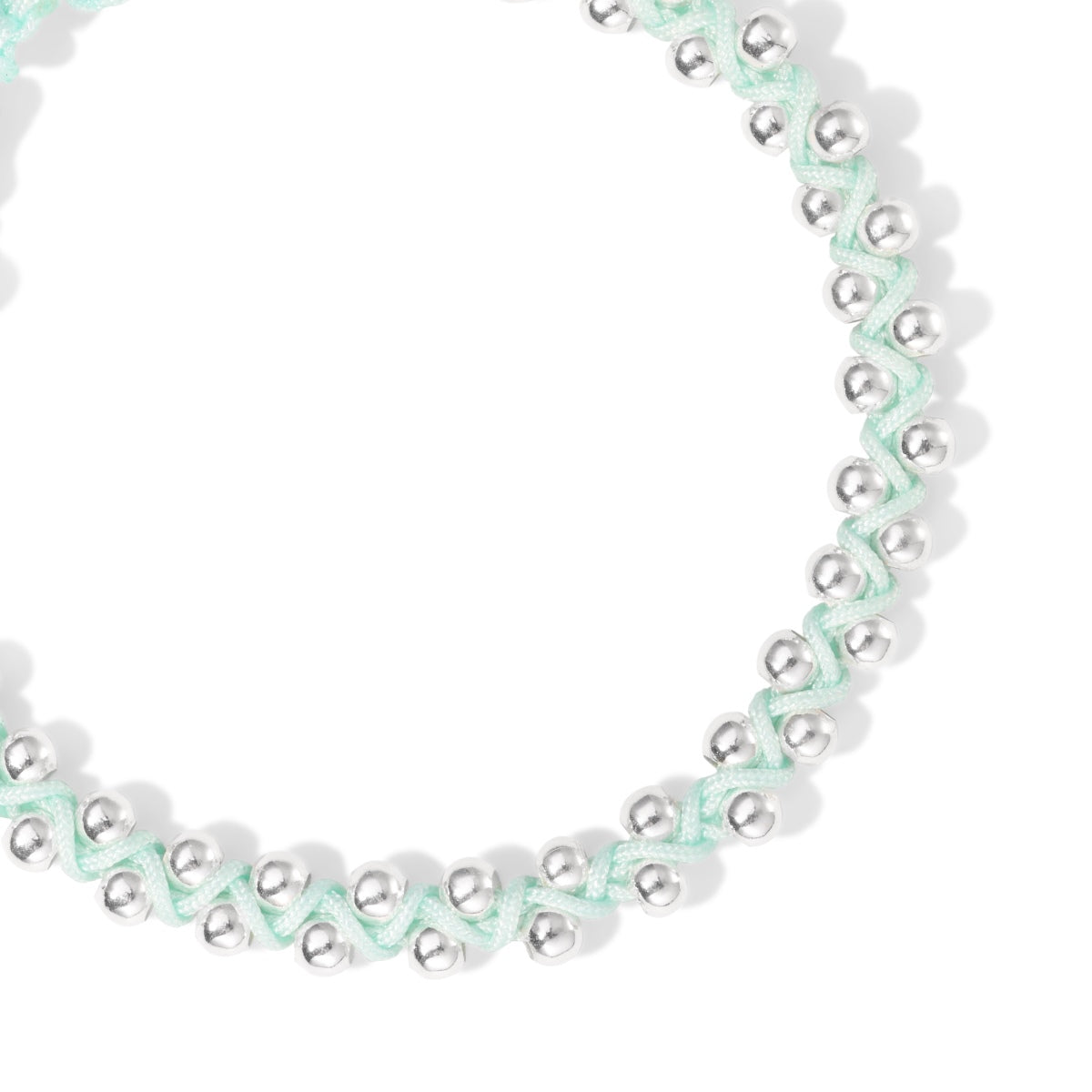 925 Silver with Aqua Green Bracelet