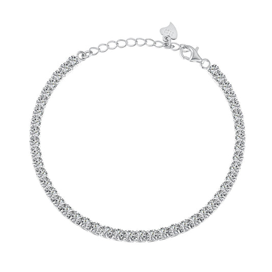 925 Silver Grade 5A 3mm Stone Bracelet