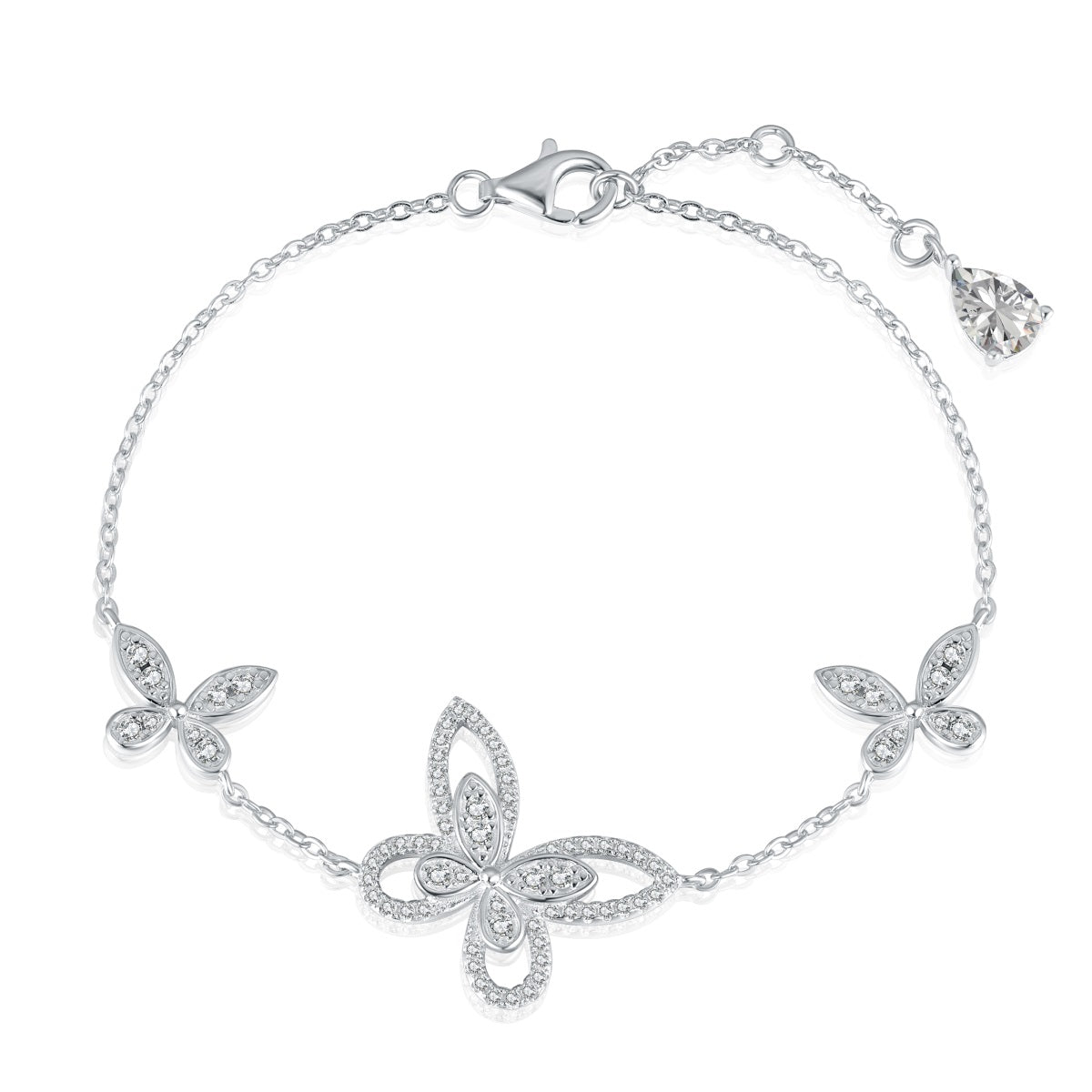 925 Silver Bracelet with 5A stones