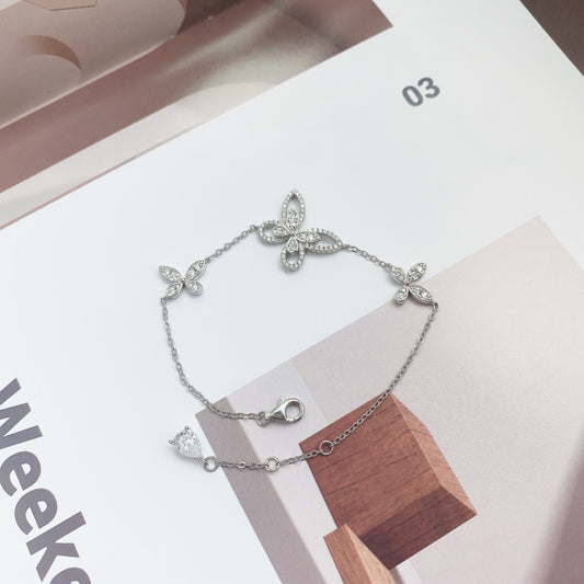 925 Silver Bracelet with 5A stones